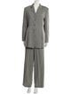 Emanuel by Emanuel Ungaro Wool Striped Pantsuit