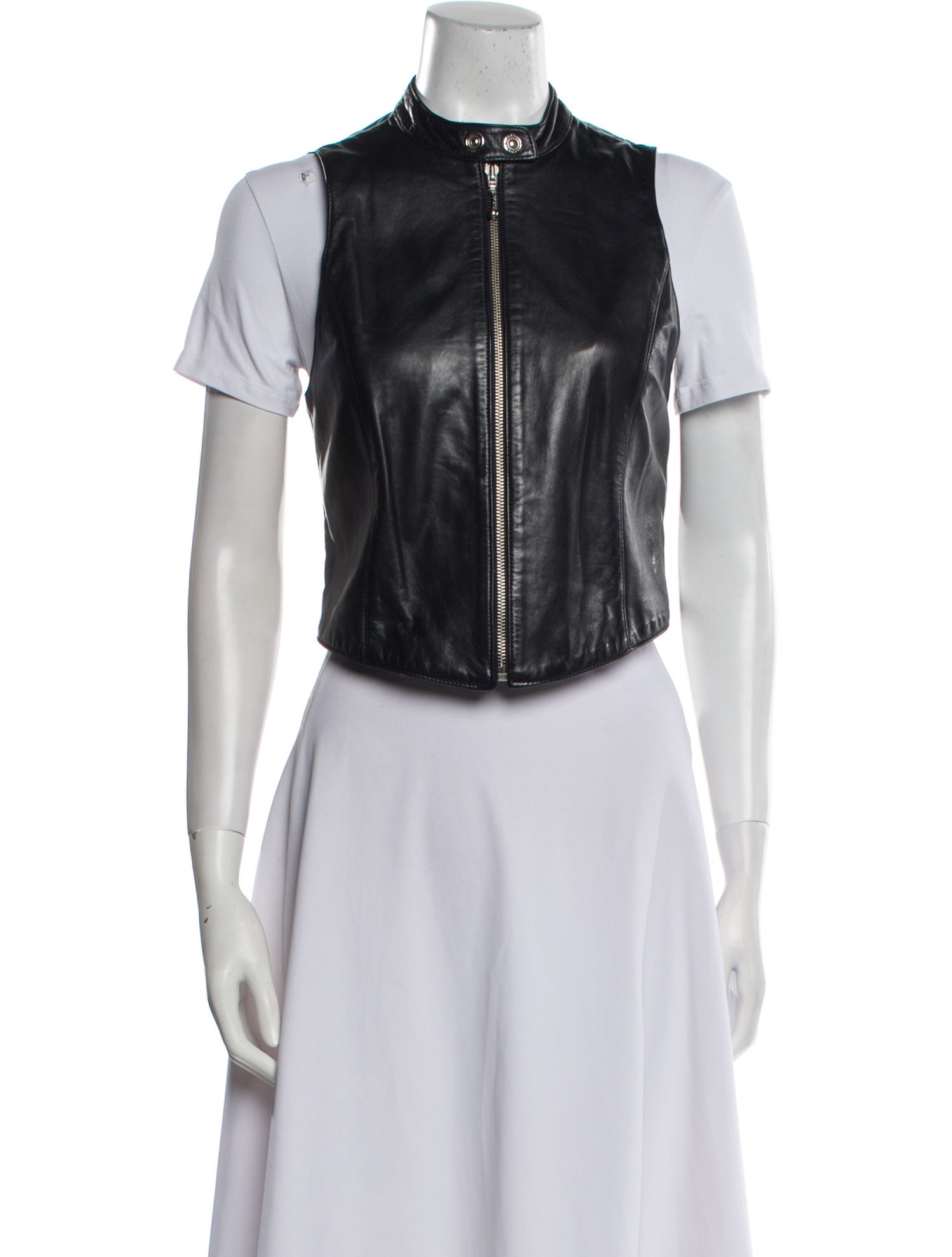Emanuel by Emanuel Ungaro Leather Vest
