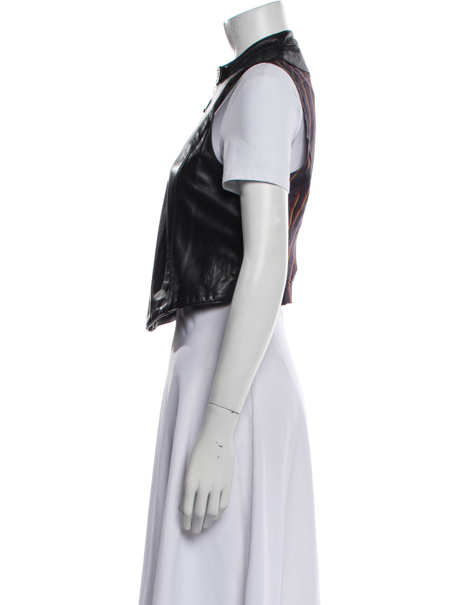 Emanuel by Emanuel Ungaro Leather Vest