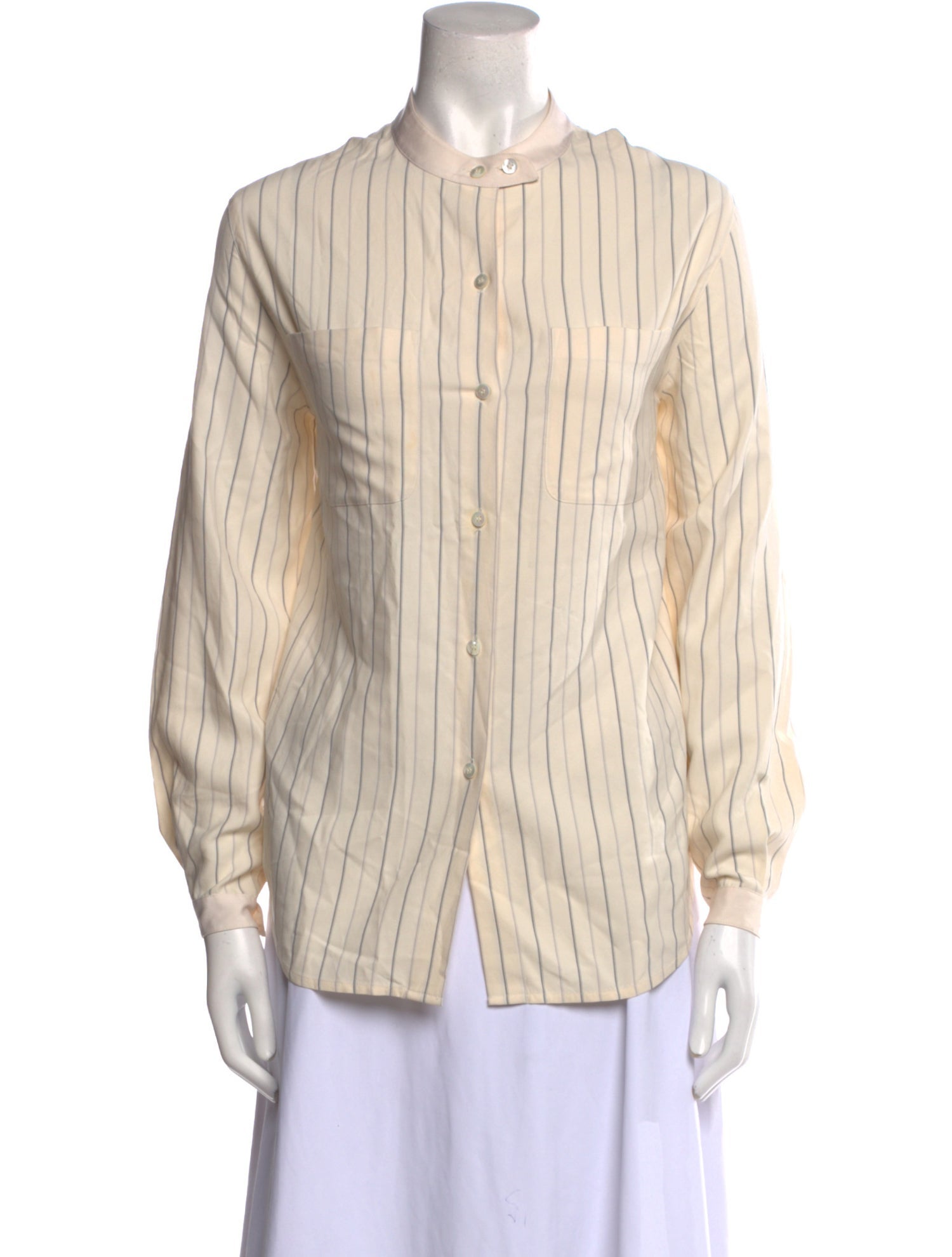 Emanuel by Emanuel Ungaro Vintage Silk Button-Up Top