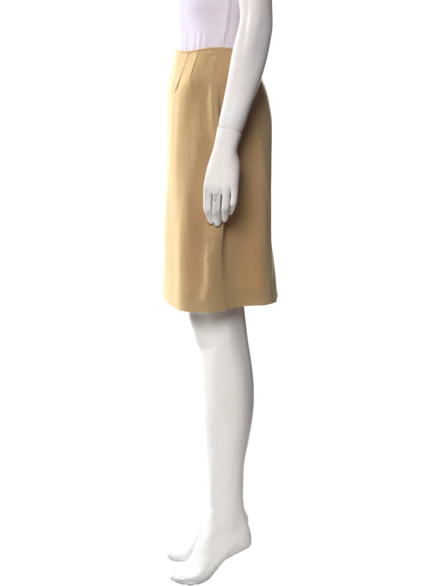 Emanuel by Emanuel Ungaro Linen Knee-Length Skirt