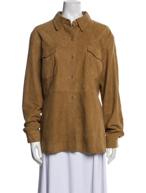 Emanuel by Emanuel Ungaro Leather Utility Jacket