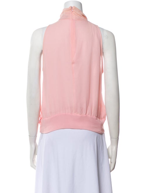 Emanuel by Emanuel Ungaro Mock Neck Sleeveless Blouse