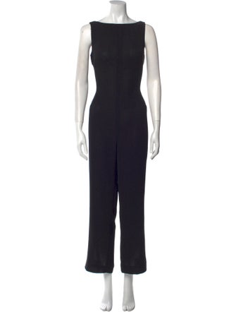 Emanuel by Emanuel Ungaro Bateau Neckline Jumpsuit