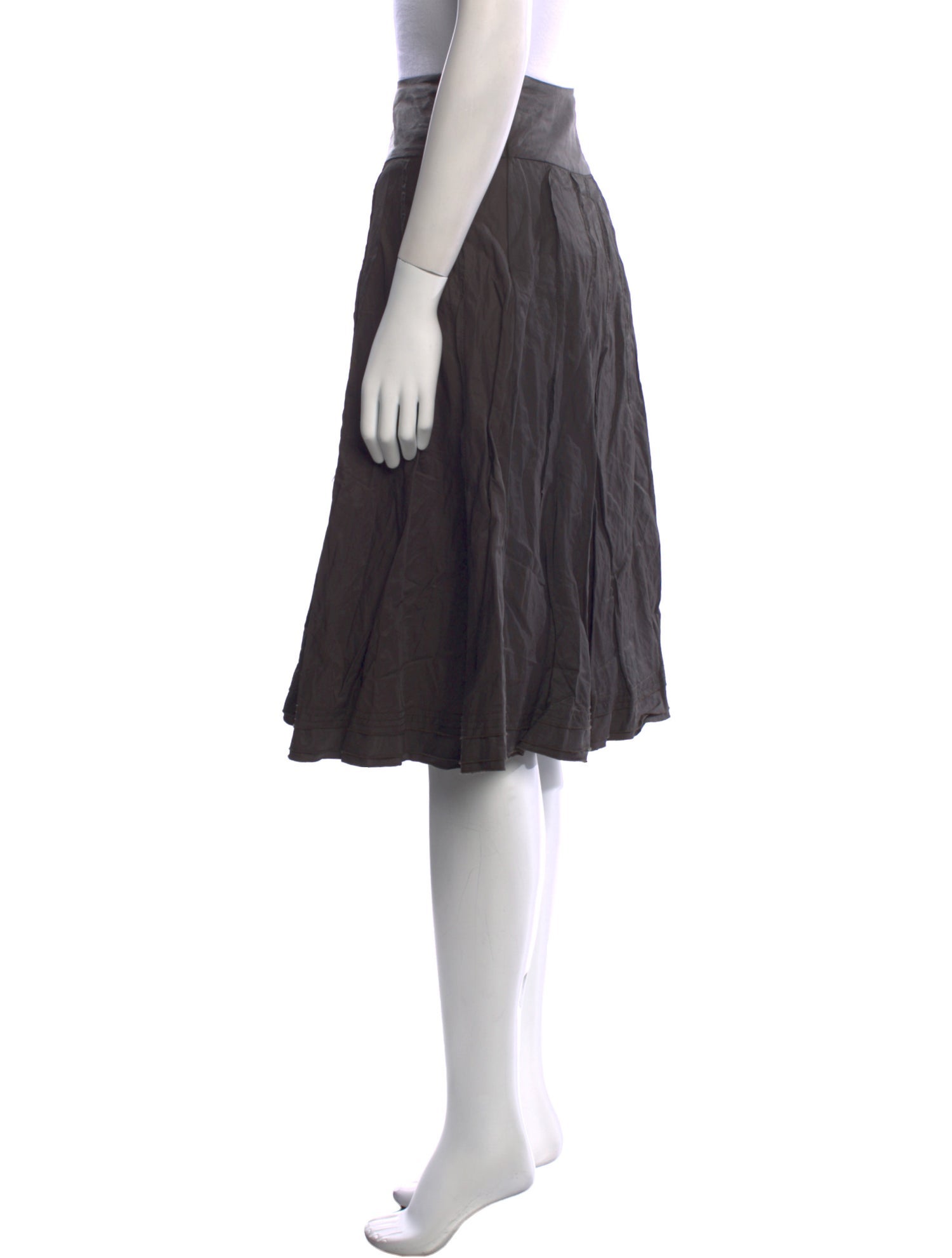 Emanuel by Emanuel Ungaro Linen Knee-Length Skirt