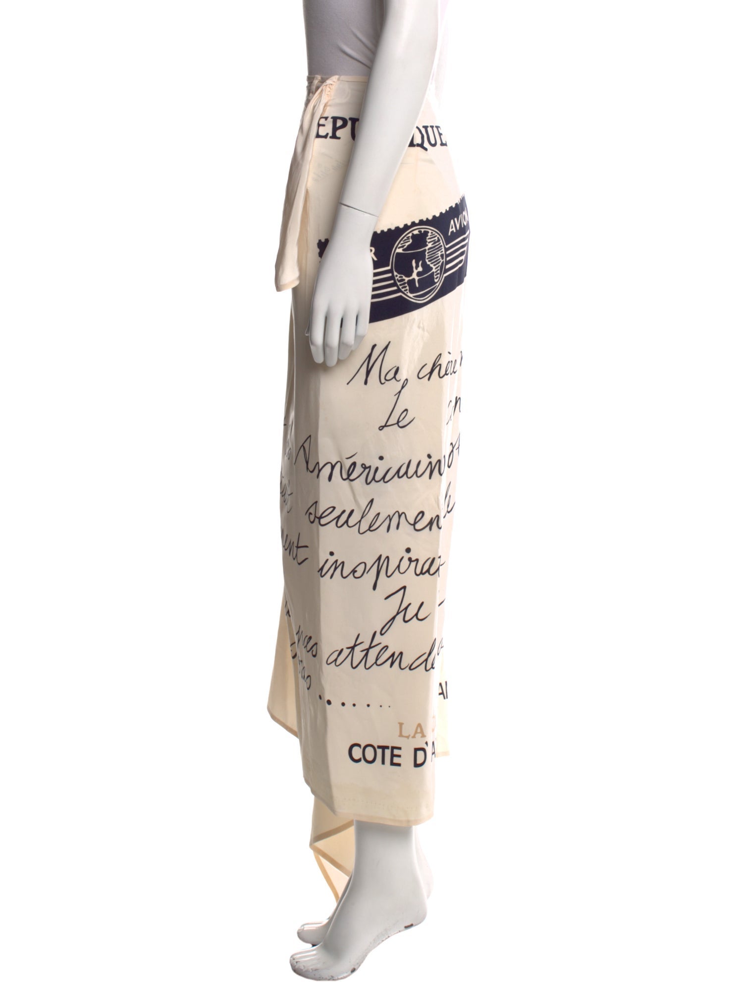 Emanuel by Emanuel Ungaro Silk Long Skirt