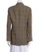 Emanuel by Emanuel Ungaro Wool Plaid Print Blazer