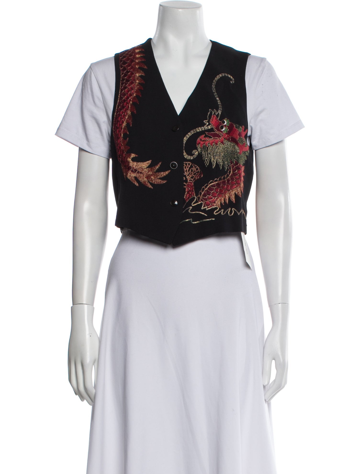 Emanuel by Emanuel Ungaro Printed Vest