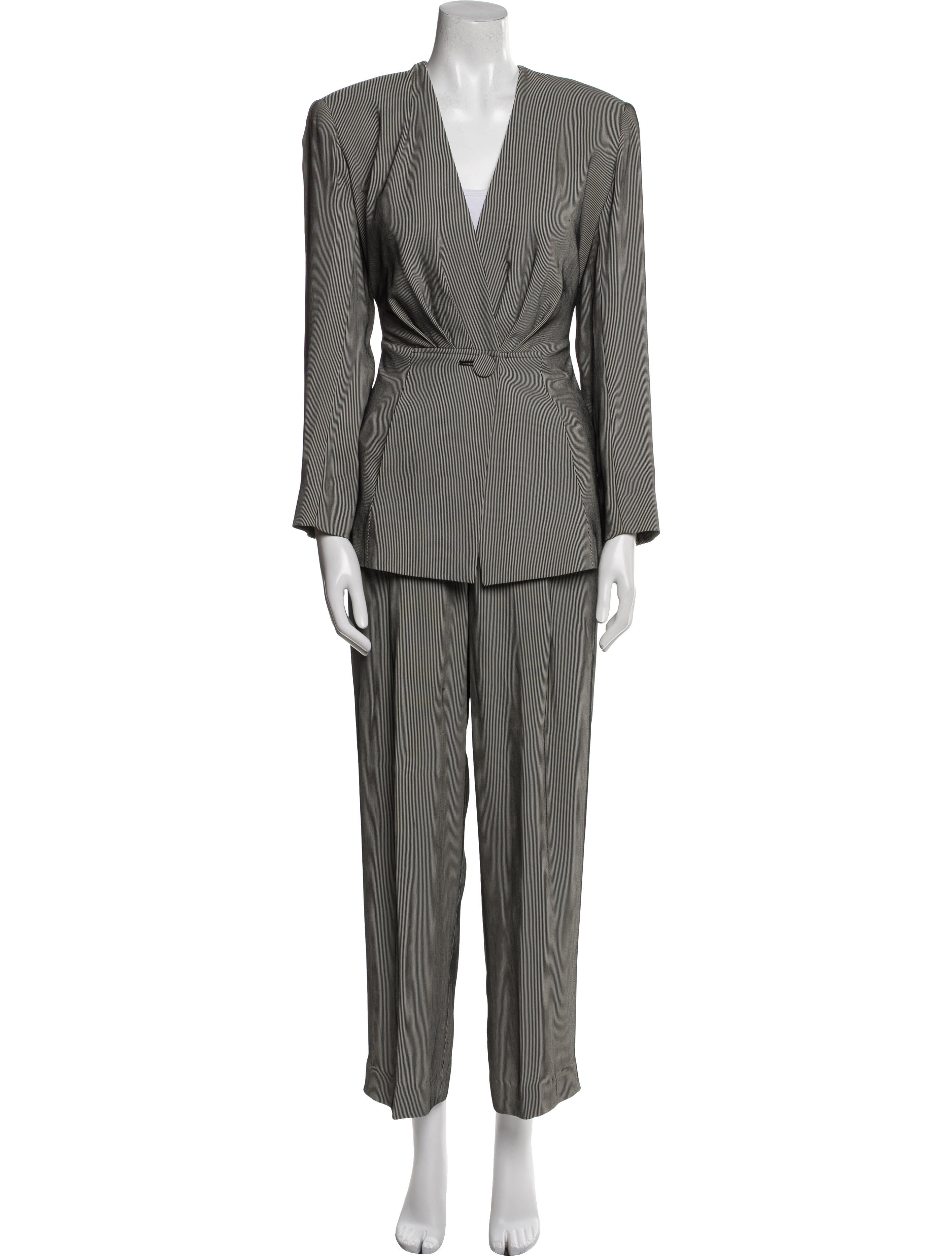 Emanuel by Emanuel Ungaro Vintage Striped Pant Set