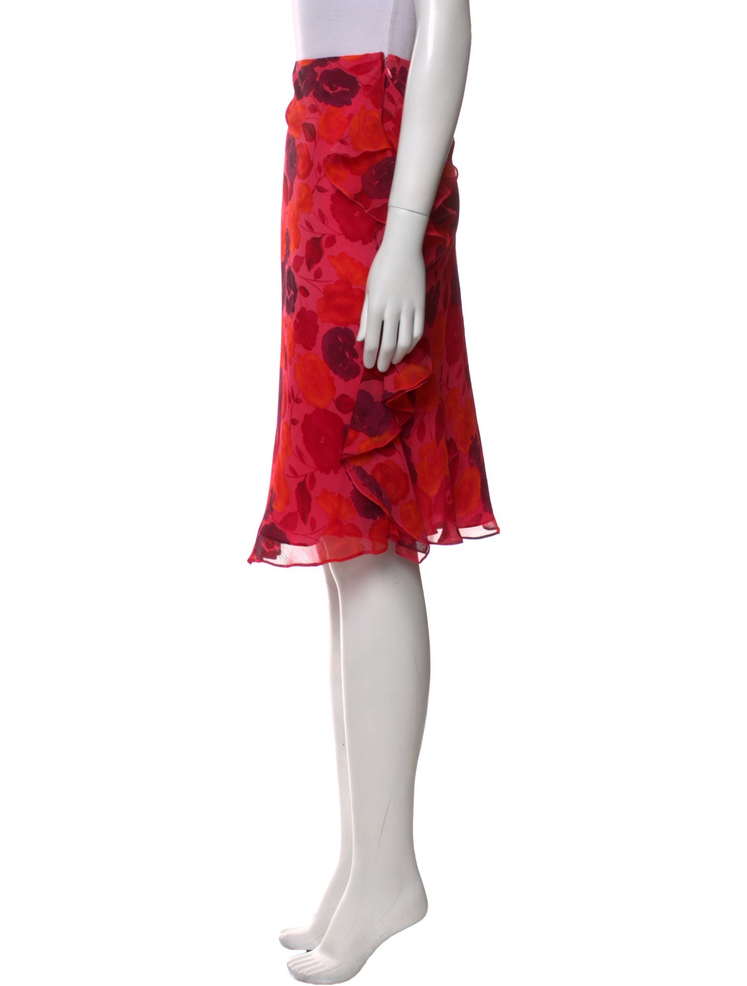 Emanuel by Emanuel Ungaro Silk Knee-Length Skirt