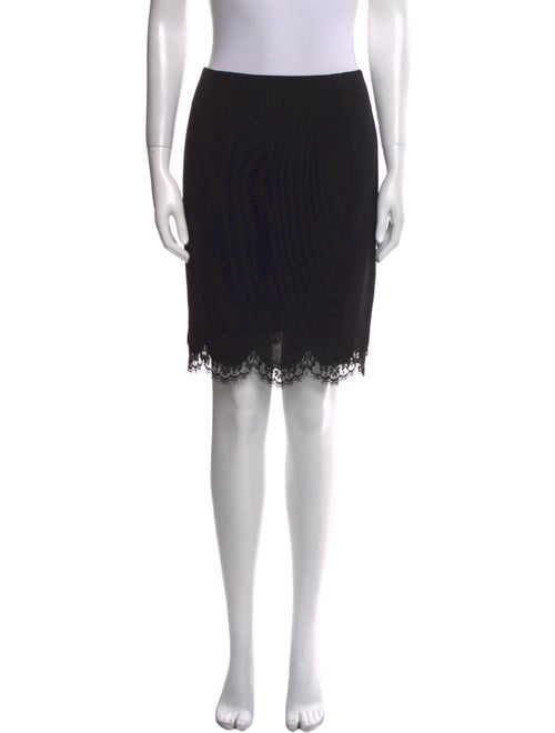 Emanuel by Emanuel Ungaro Lace Trim Embellishment Knee-Length Skirt
