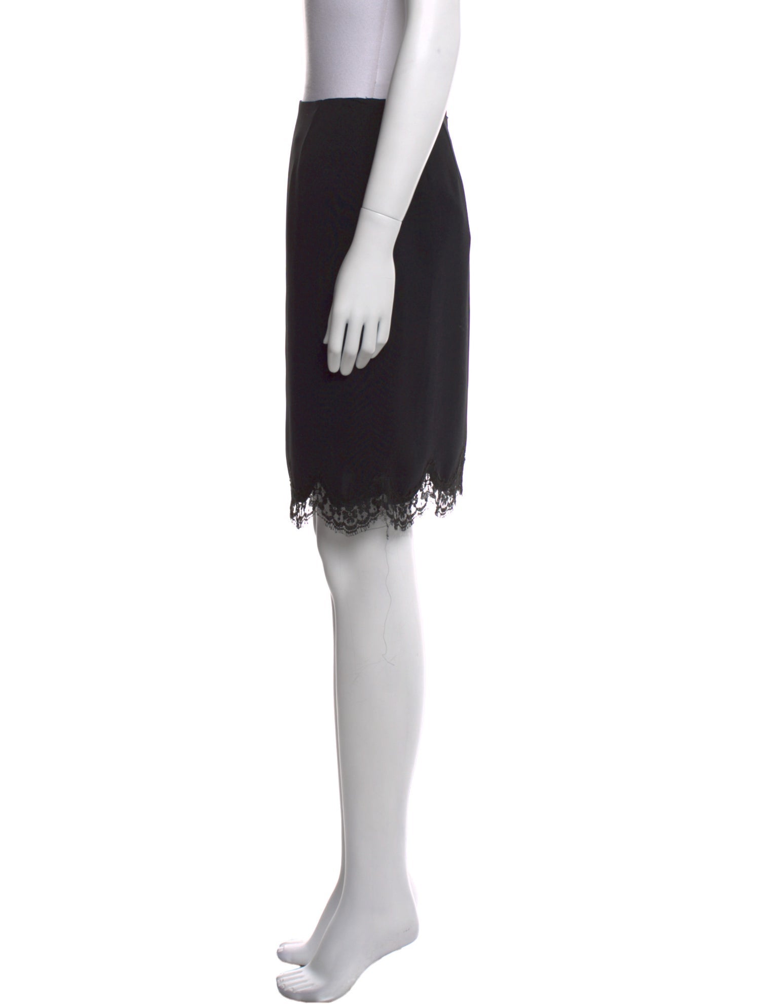 Emanuel by Emanuel Ungaro Lace Trim Embellishment Knee-Length Skirt