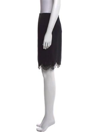Emanuel by Emanuel Ungaro Lace Trim Embellishment Knee-Length Skirt