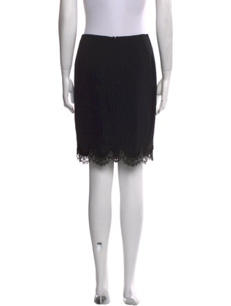 Emanuel by Emanuel Ungaro Lace Trim Embellishment Knee-Length Skirt