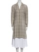 Emanuel by Emanuel Ungaro Linen Plaid Print Sweater