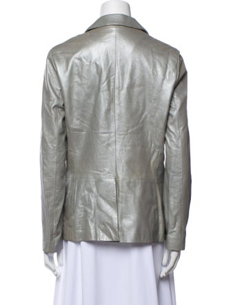 Emanuel by Emanuel Ungaro Leather Blazer
