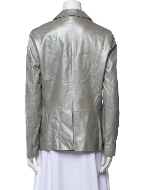 Emanuel by Emanuel Ungaro Leather Blazer
