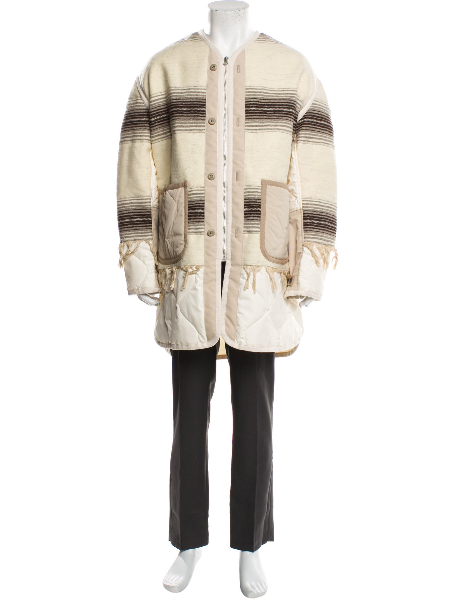 eYe COMME Des GARÇONS Junya Watanabe MAN Striped Utility Jacket