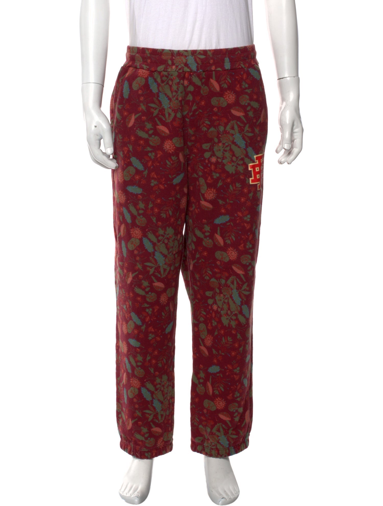 Eric Emanuel EE Printed Embroidered Accent Lounge Bottoms