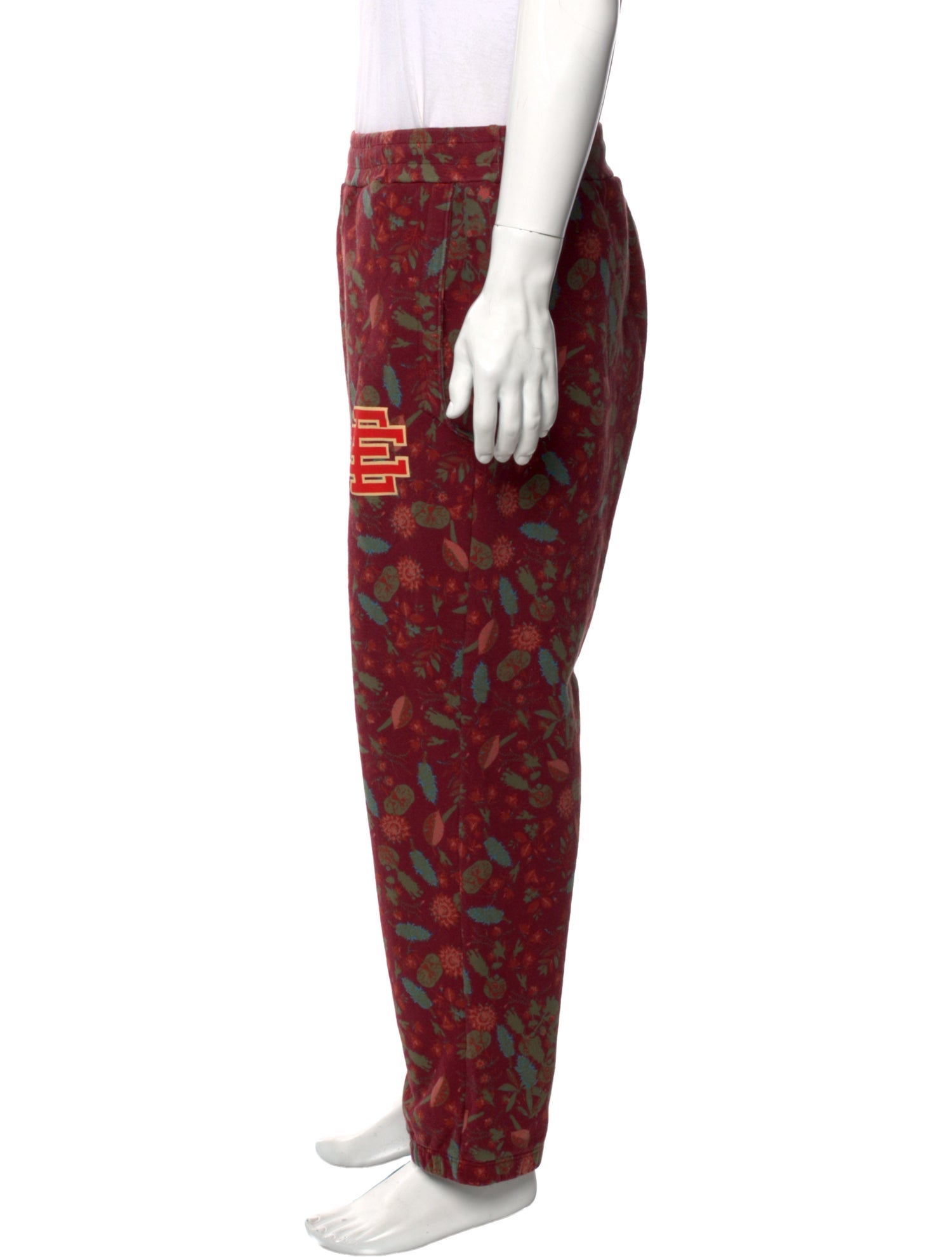 Eric Emanuel EE Printed Embroidered Accent Lounge Bottoms