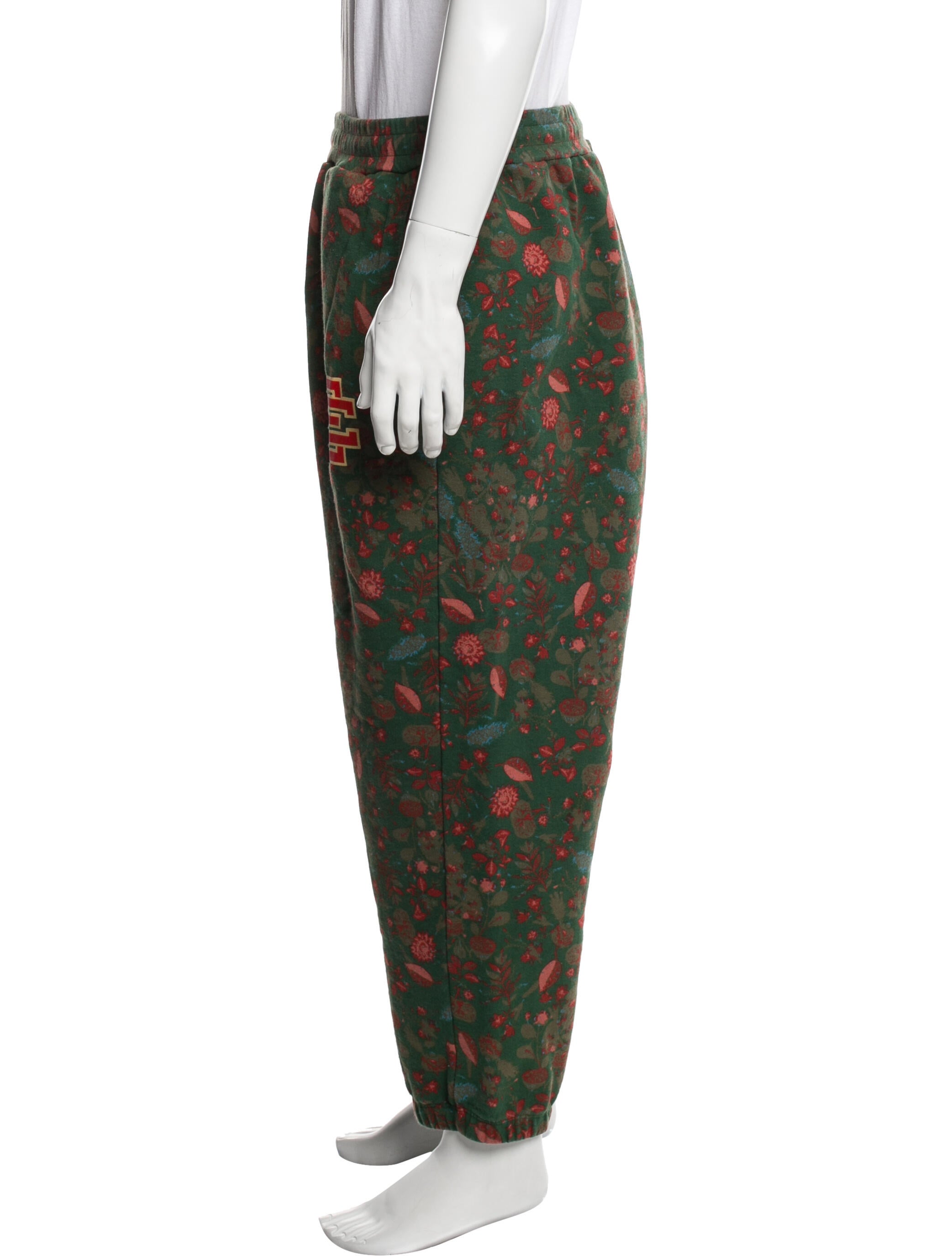 Eric Emanuel EE Floral Print Embroidered Accent Pajama Bottoms