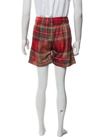 Eric Emanuel EE Plaid Print Jogger Shorts
