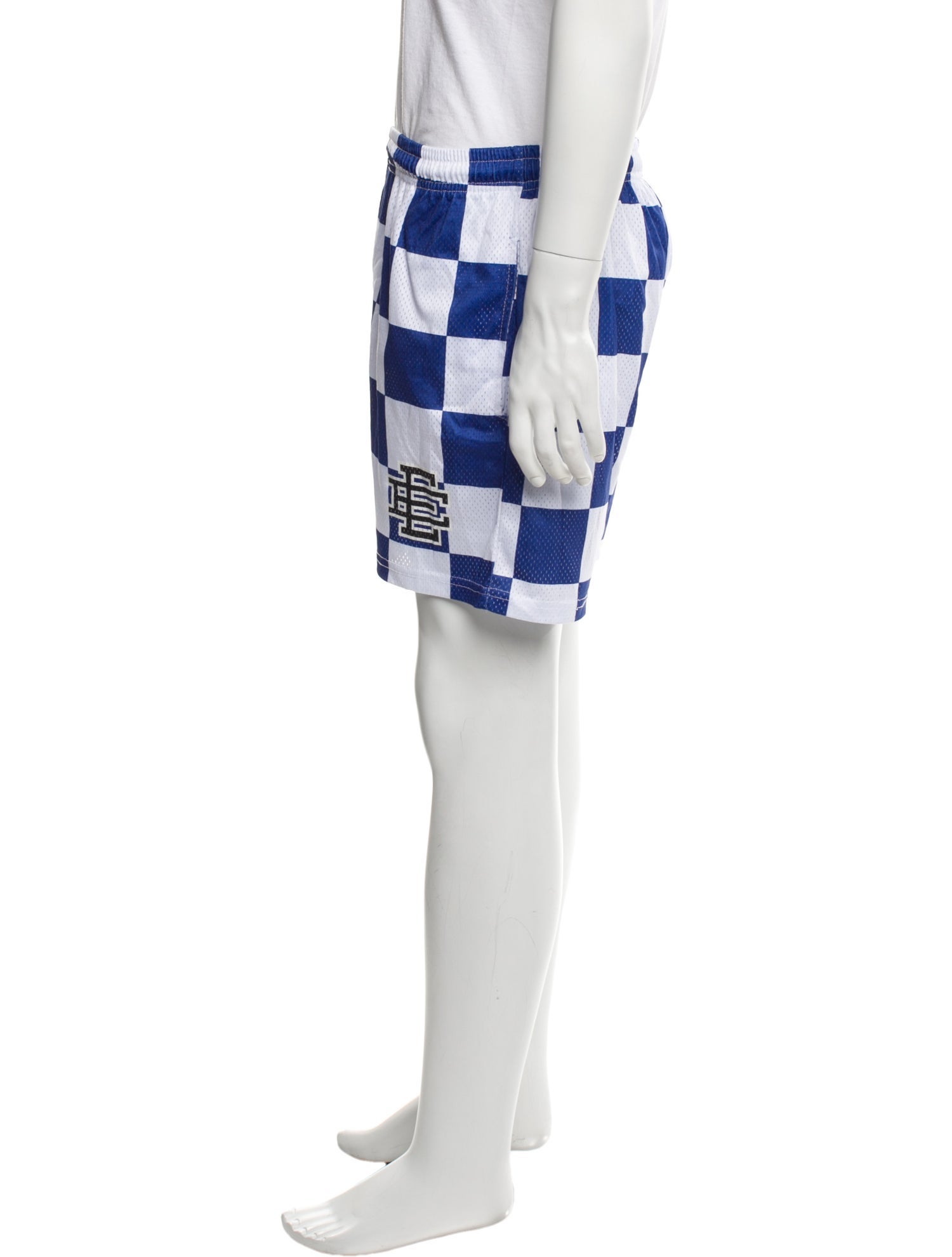 Eric Emanuel EE Plaid Print Jogger Shorts