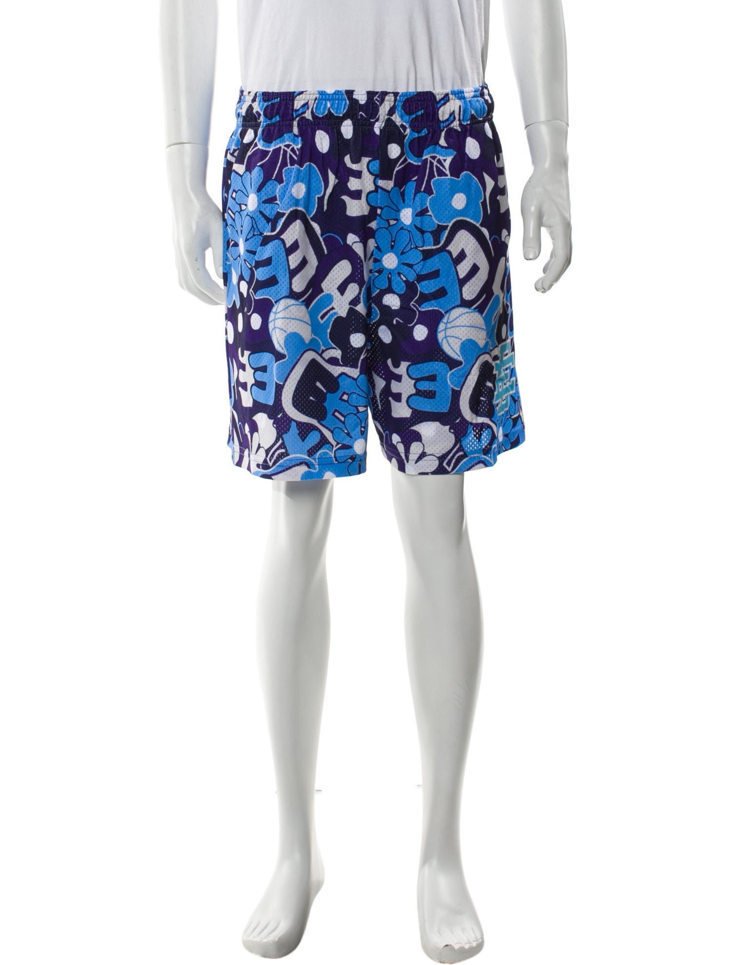 Eric Emanuel EE Floral Print Jogger Shorts