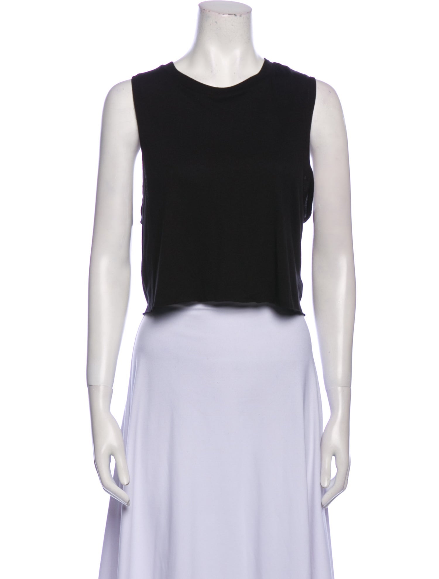 Éterne Crew Neck Sleeveless Crop Top