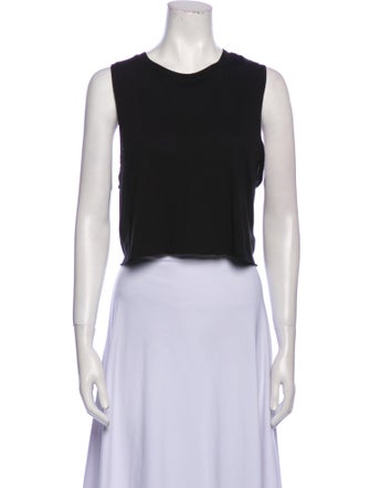 Éterne Crew Neck Sleeveless Crop Top