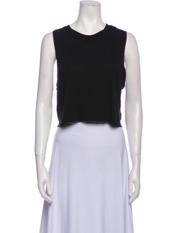 Éterne Tops Crew Neck Sleeveless Crop Top L