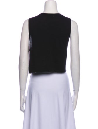 Éterne Crew Neck Sleeveless Crop Top