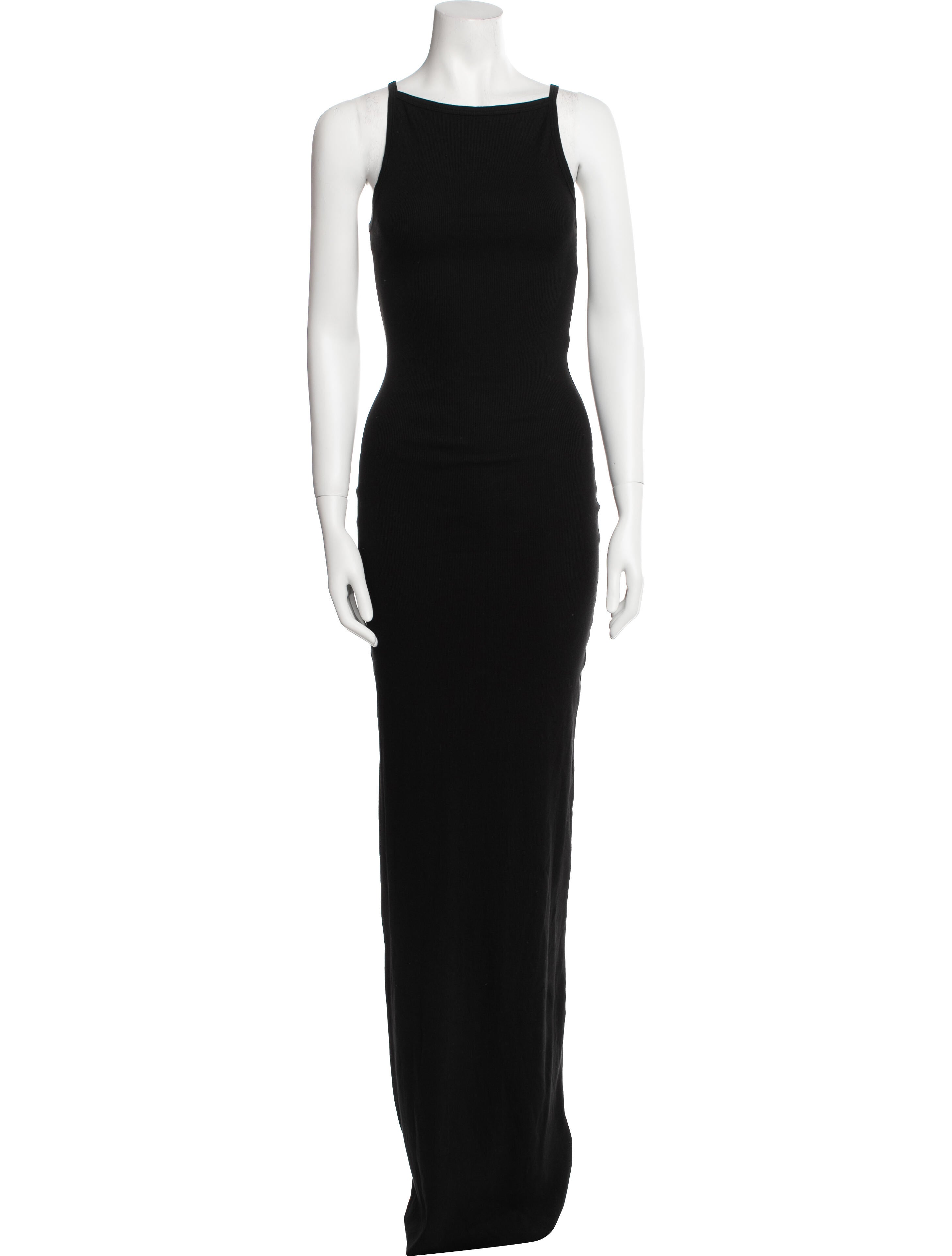 Éterne Bateau Neckline Long Dress