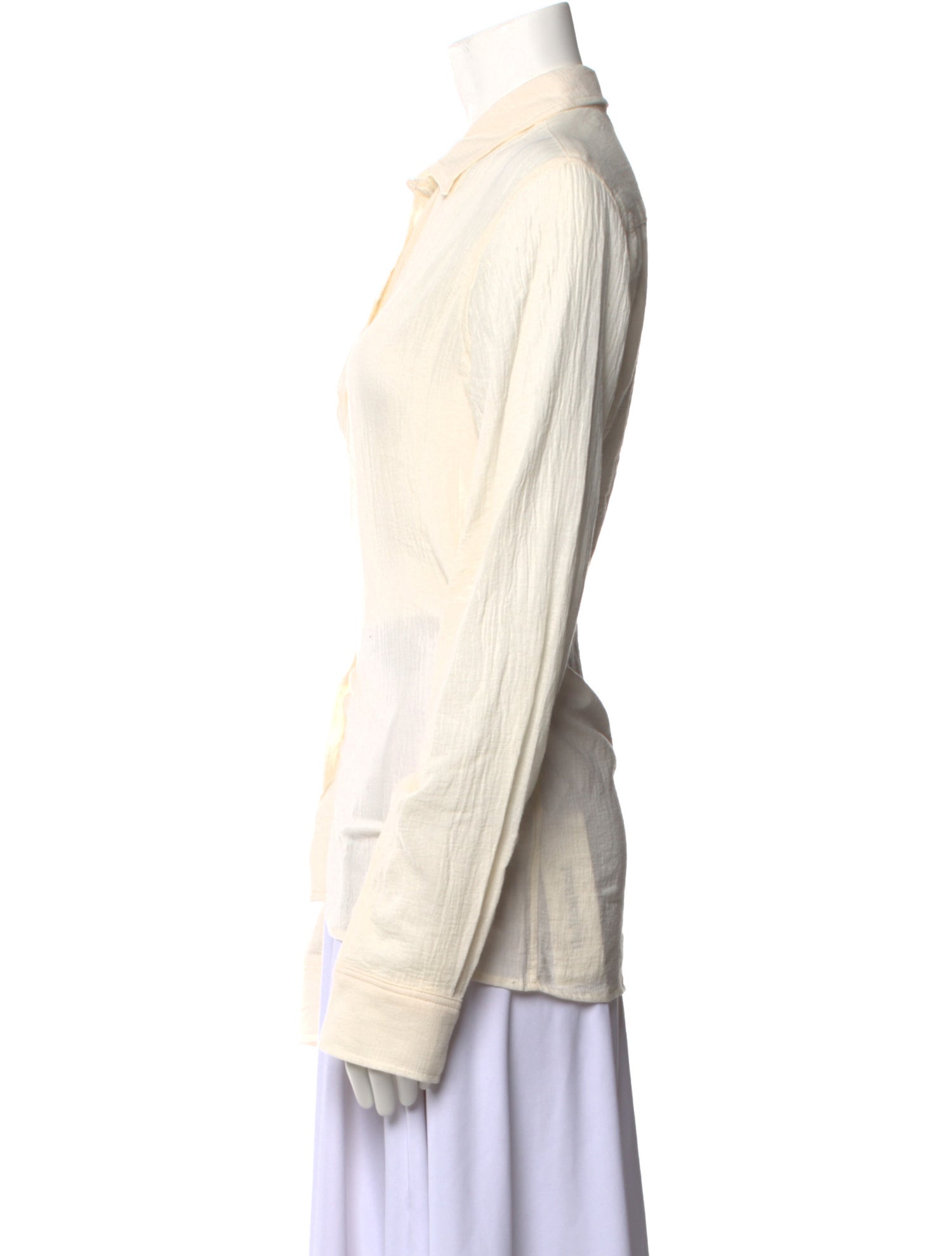 Éterne Long Sleeve Button-Up Top