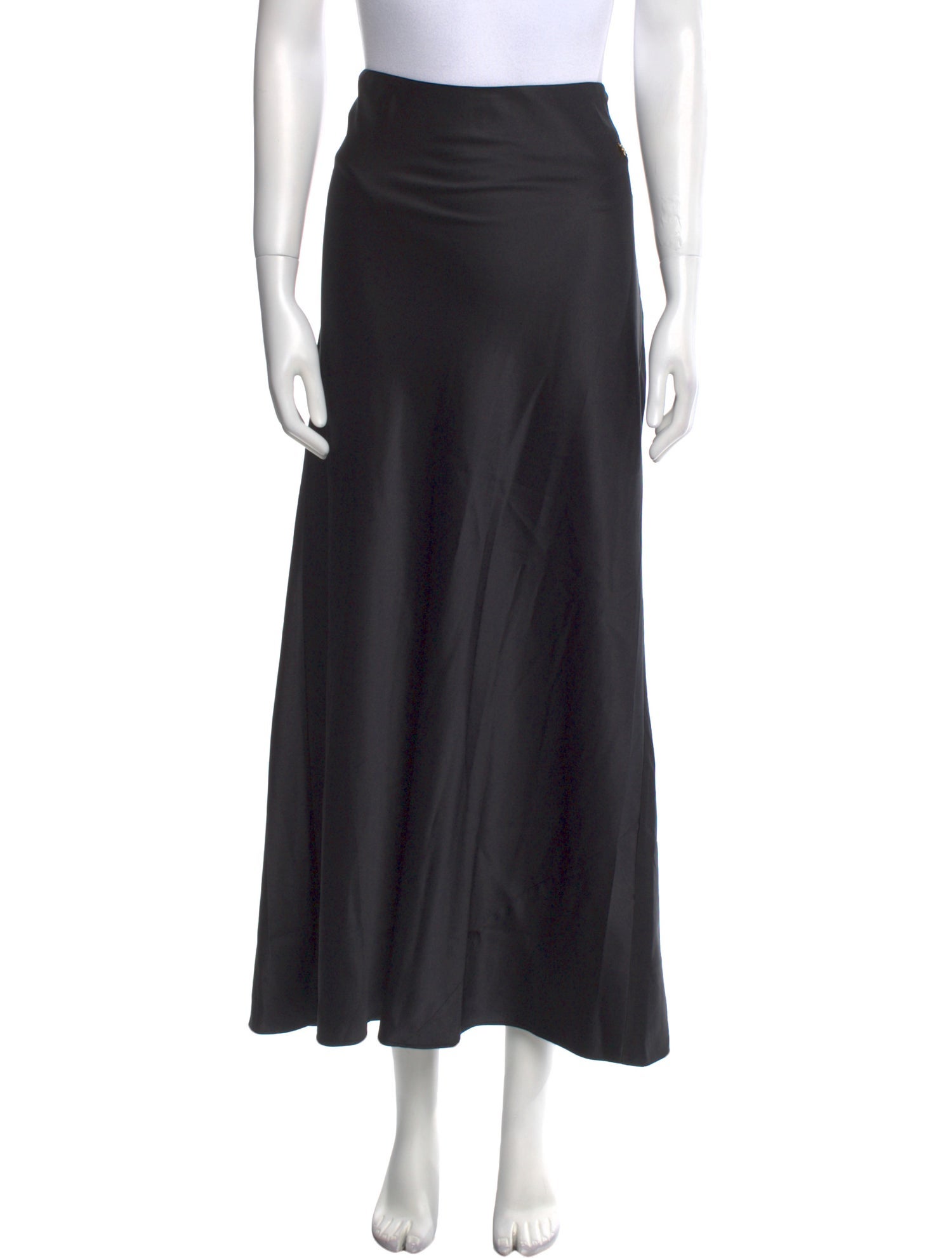 Éterne Silk Midi Length Skirt