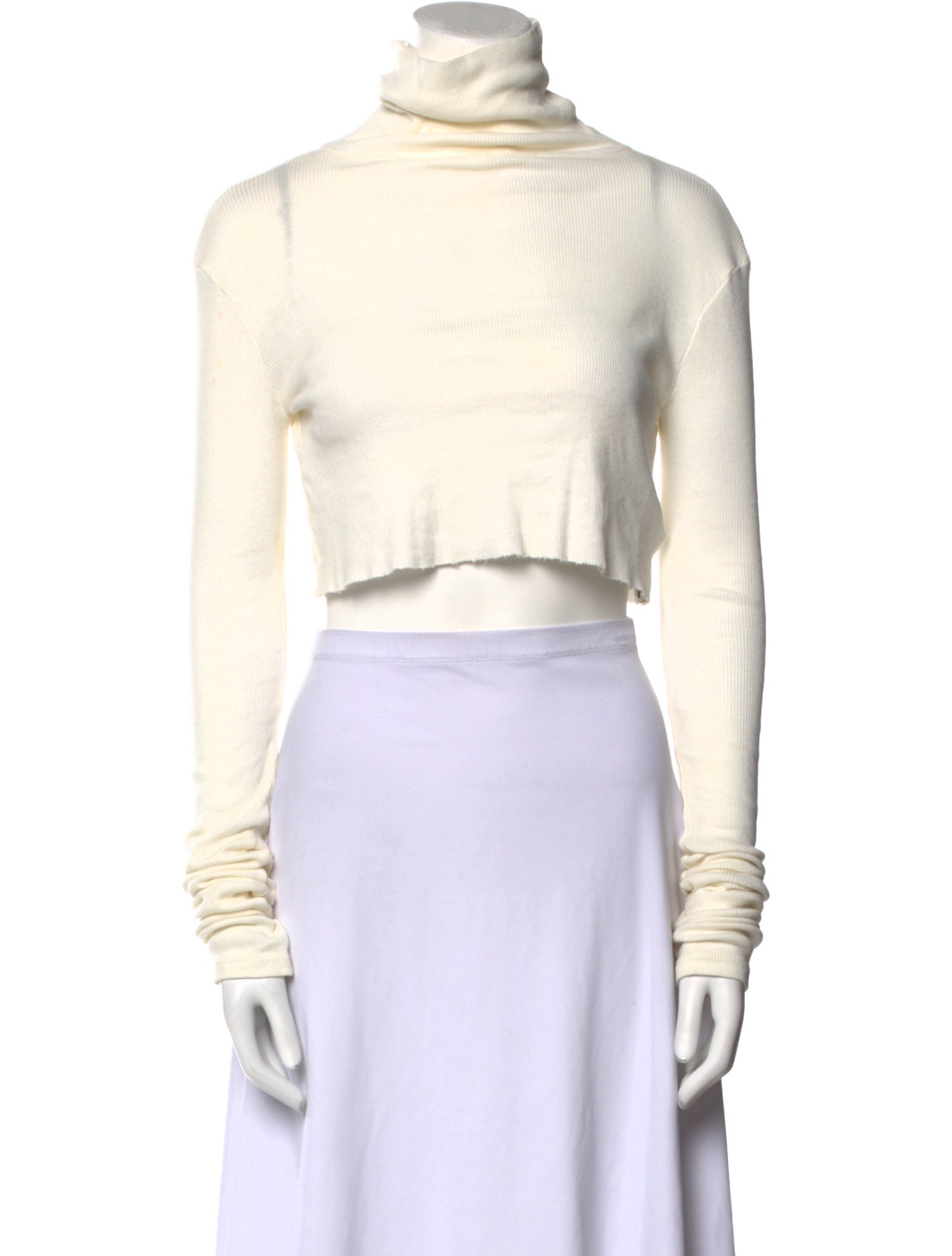Éterne Turtleneck Long Sleeve Crop Top