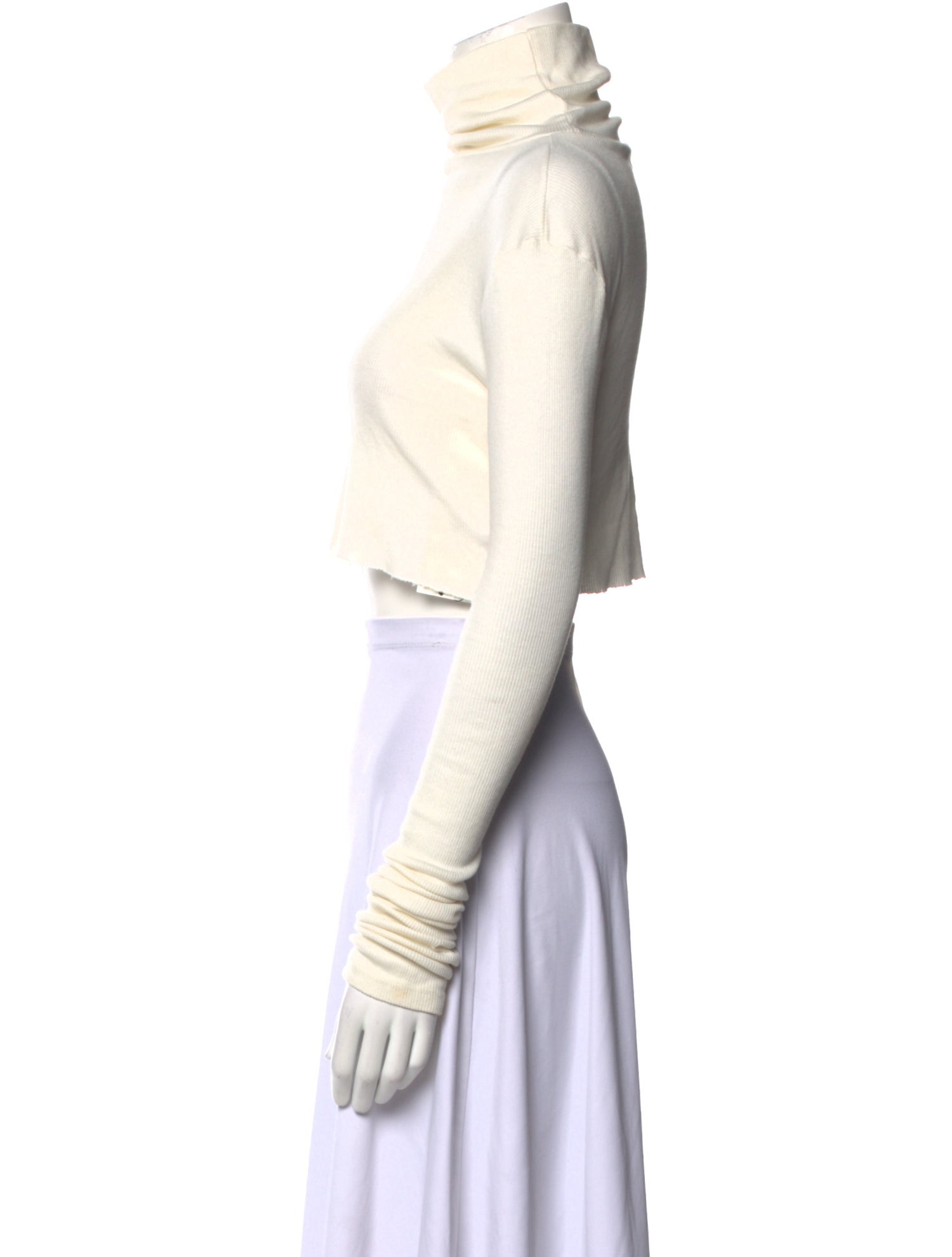 Éterne Turtleneck Long Sleeve Crop Top