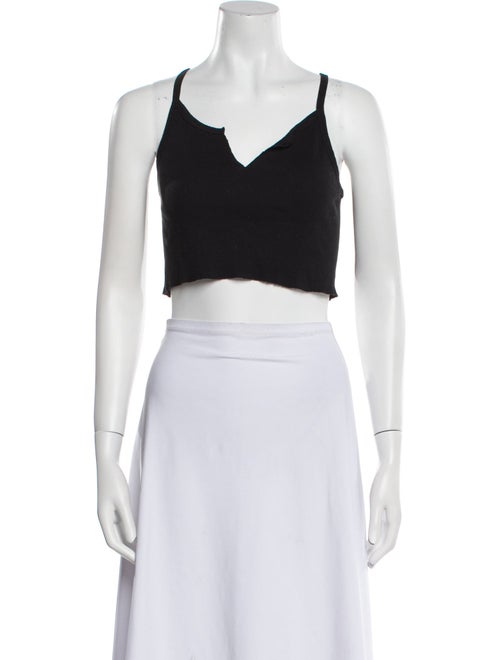 Éterne V-Neck Sleeveless Crop Top