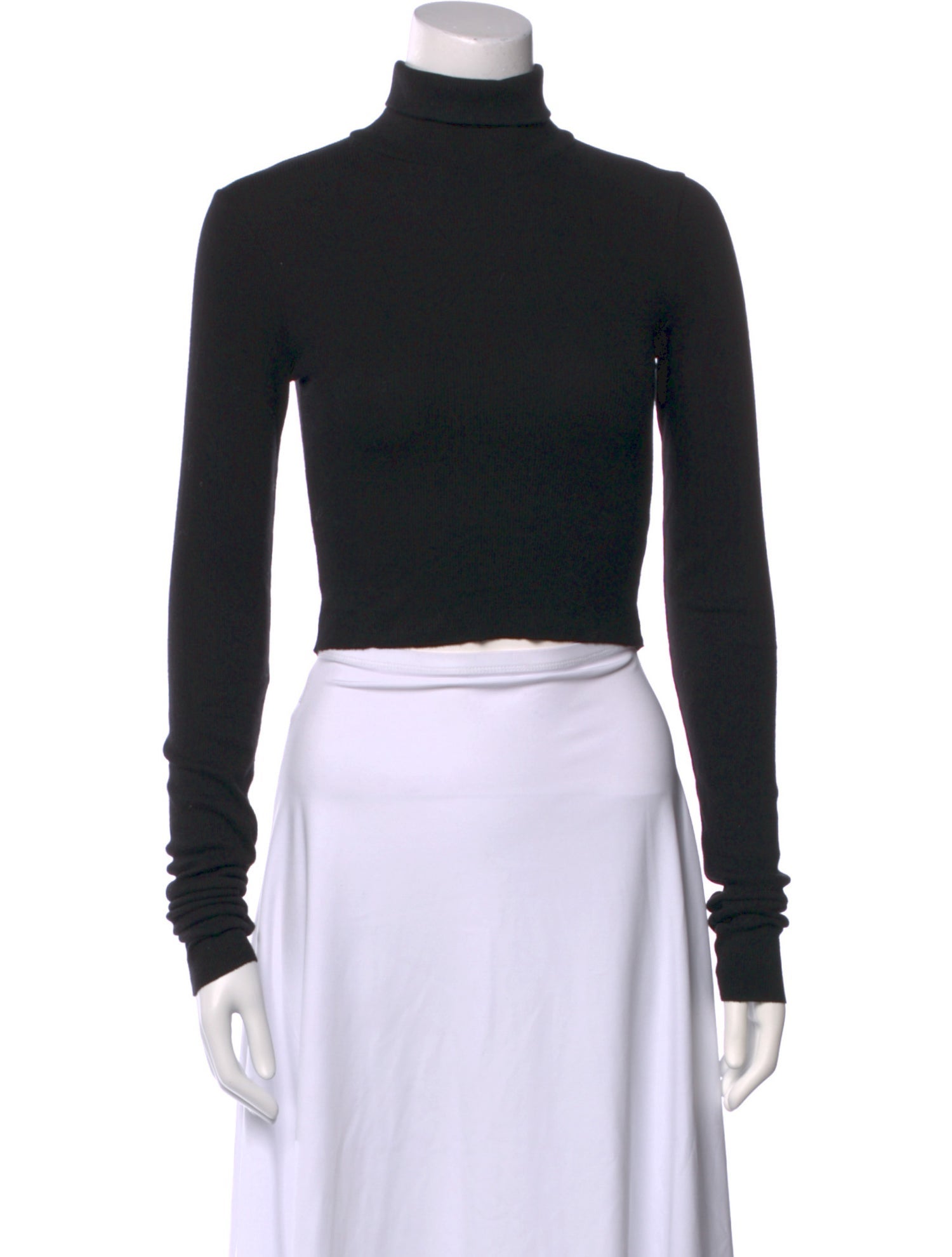 Éterne Turtleneck Long Sleeve Crop Top