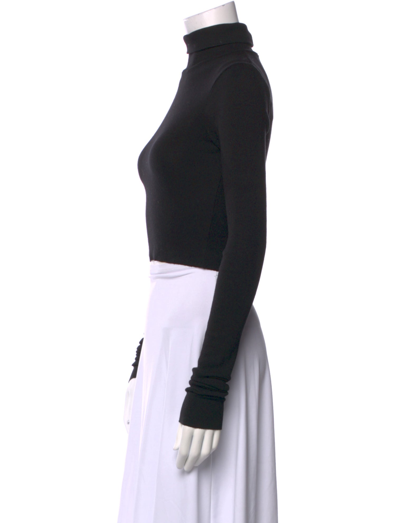 Éterne Turtleneck Long Sleeve Crop Top