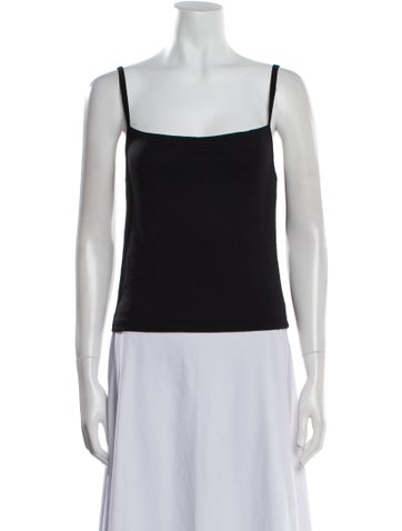 Éterne Tops Square Neckline Sleeveless Top L