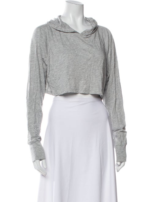 Éterne Cowl Neck Long Sleeve Crop Top