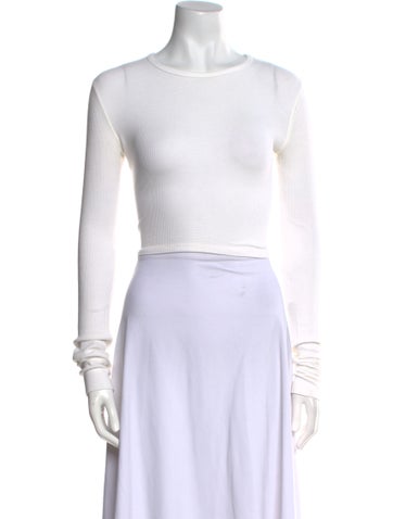 Éterne Tops Crew Neck Long Sleeve Crop Top S