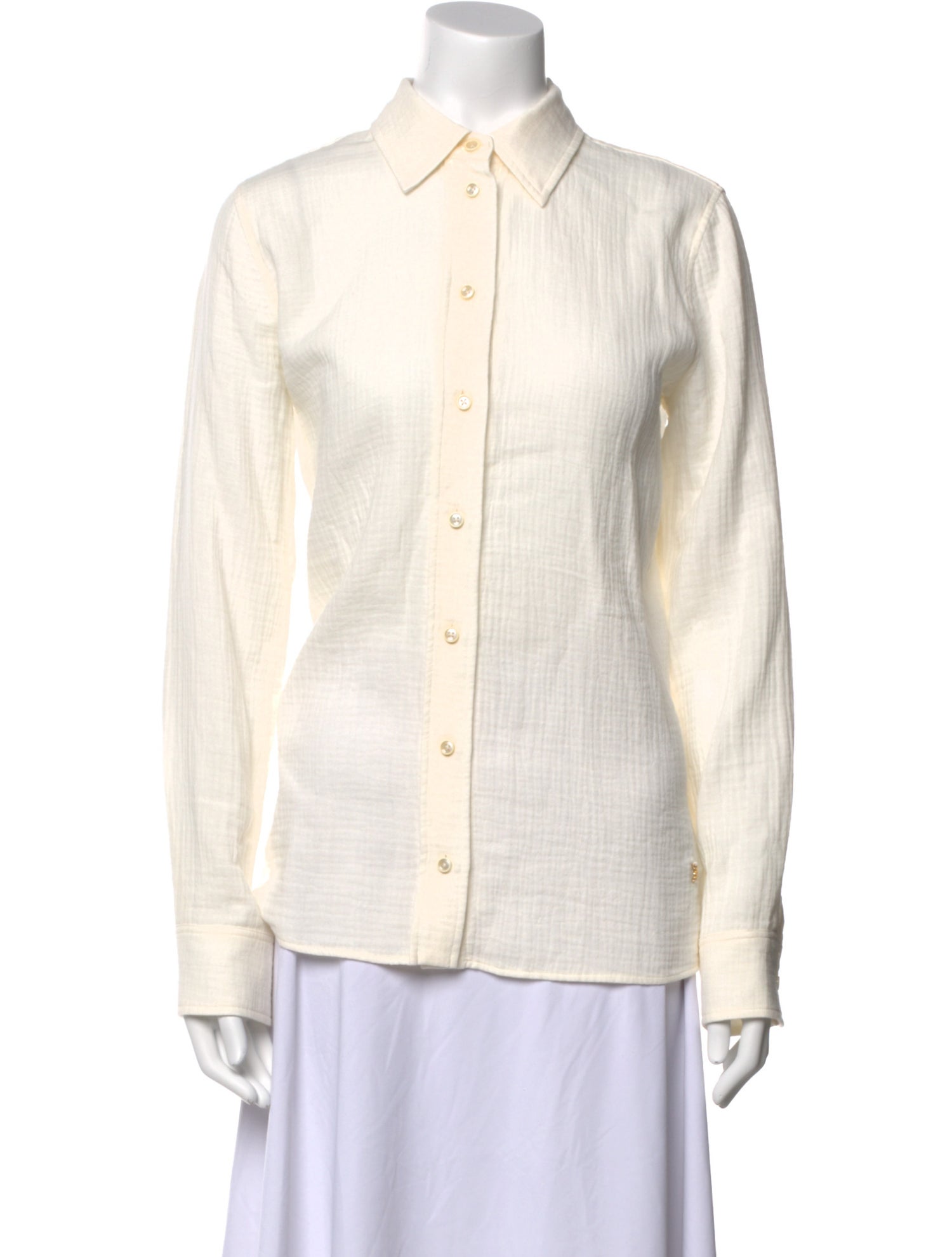 Éterne Long Sleeve Button-Up Top