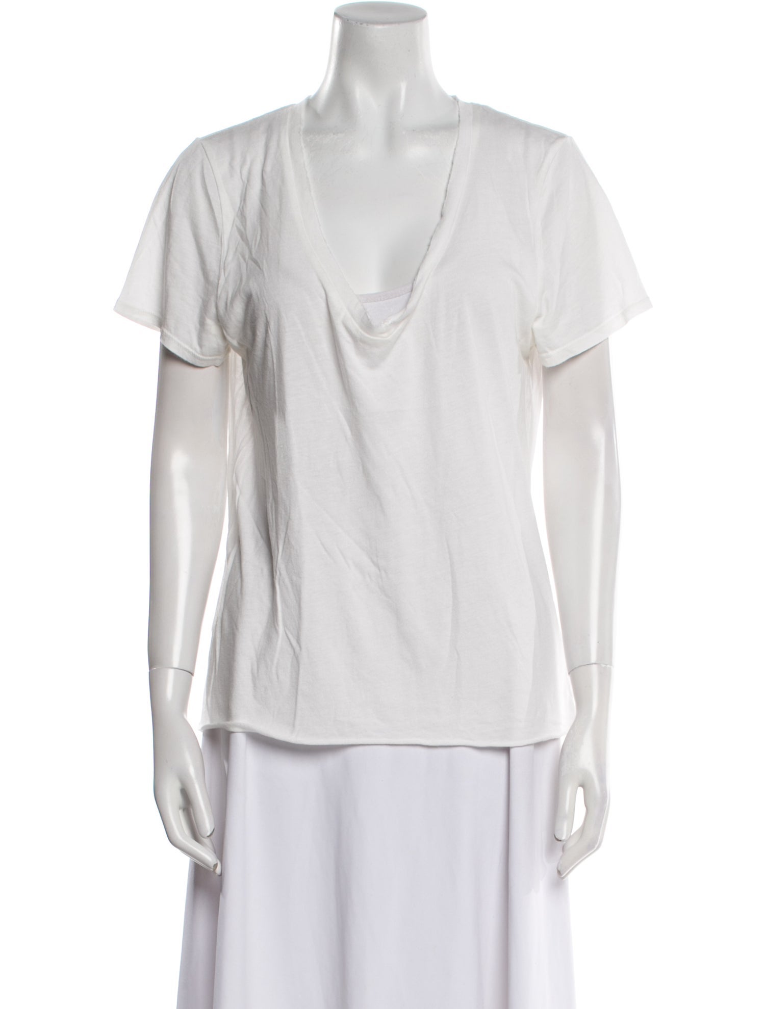 Éterne Cowl Neck Short Sleeve T-Shirt