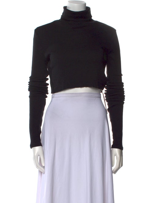 Éterne Turtleneck Long Sleeve Crop Top