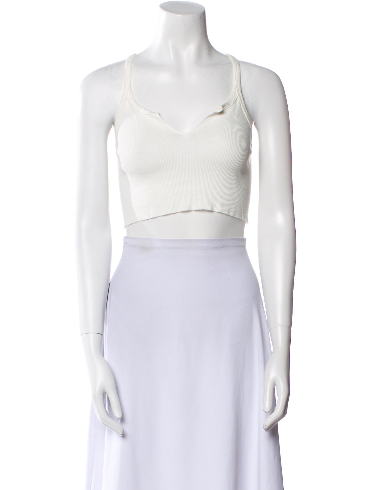 Éterne V-Neck Sleeveless Crop Top