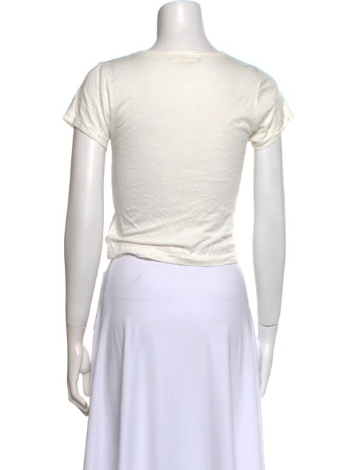 Éterne Bateau Neckline Short Sleeve Crop Top