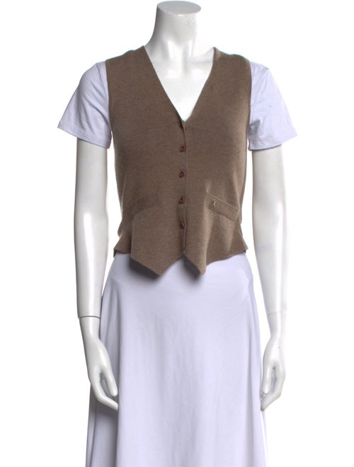 Éterne Cashmere V-Neck Crop Top