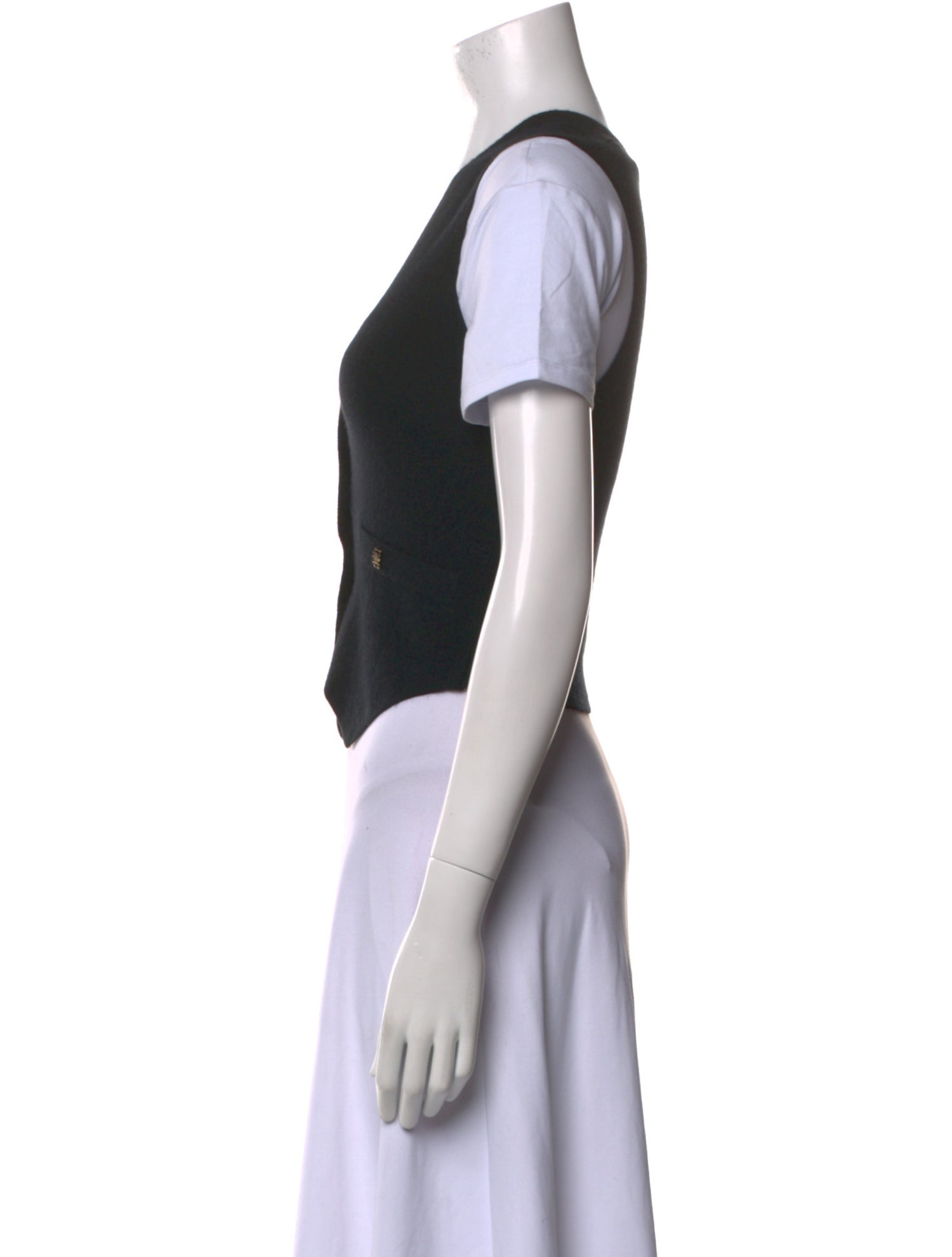 Éterne Cashmere V-Neck Crop Top